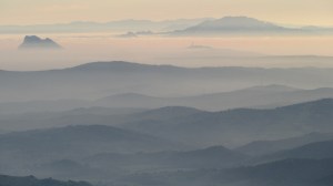 View from Gaucin townhouse  across the Straits of Gibraltar